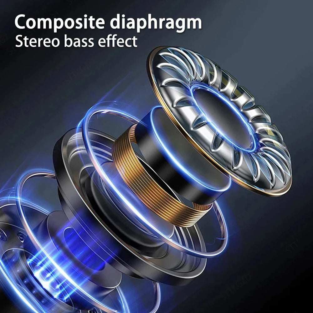 Singel Ear Bluetooth 5.4 Ear Hook Headphone OWS Wireless Earphone HiFi Stereo Noise Reduction Headset Waterproof Sports Earphone