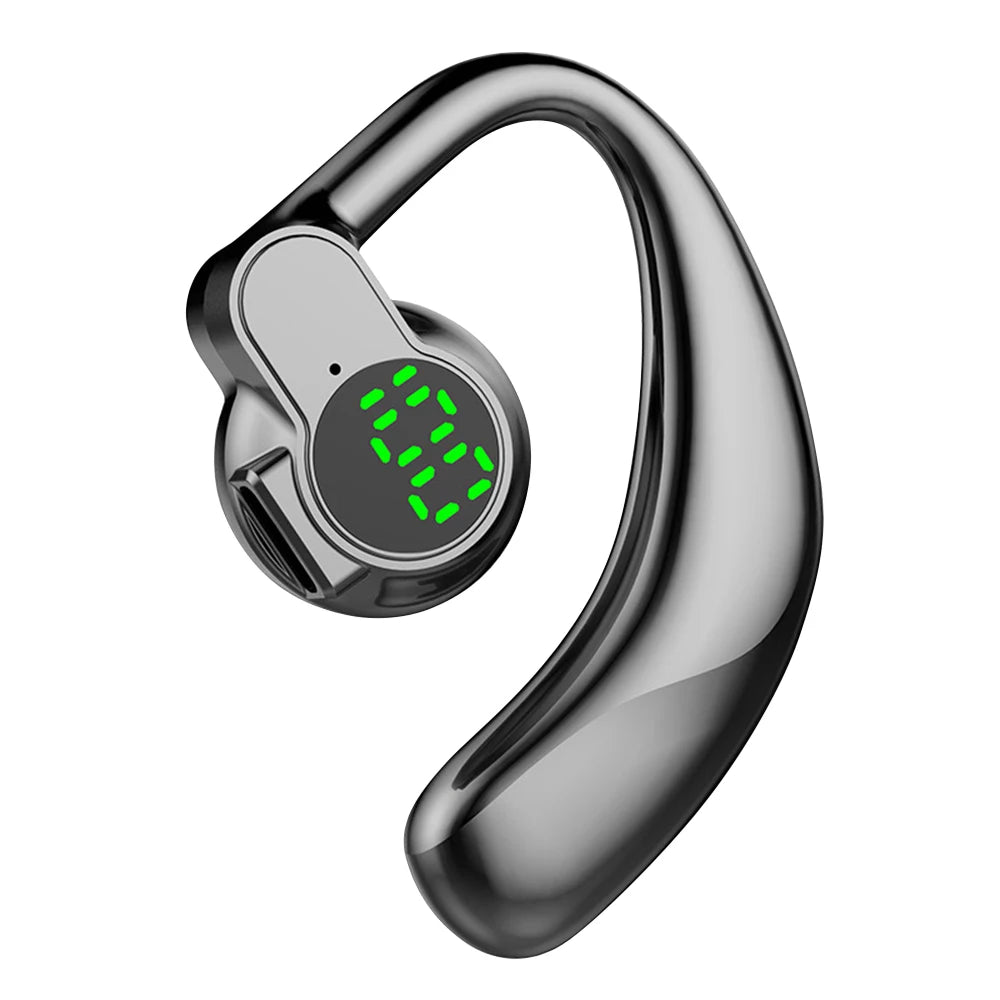 Singel Ear Bluetooth 5.4 Ear Hook Headphone OWS Wireless Earphone HiFi Stereo Noise Reduction Headset Waterproof Sports Earphone